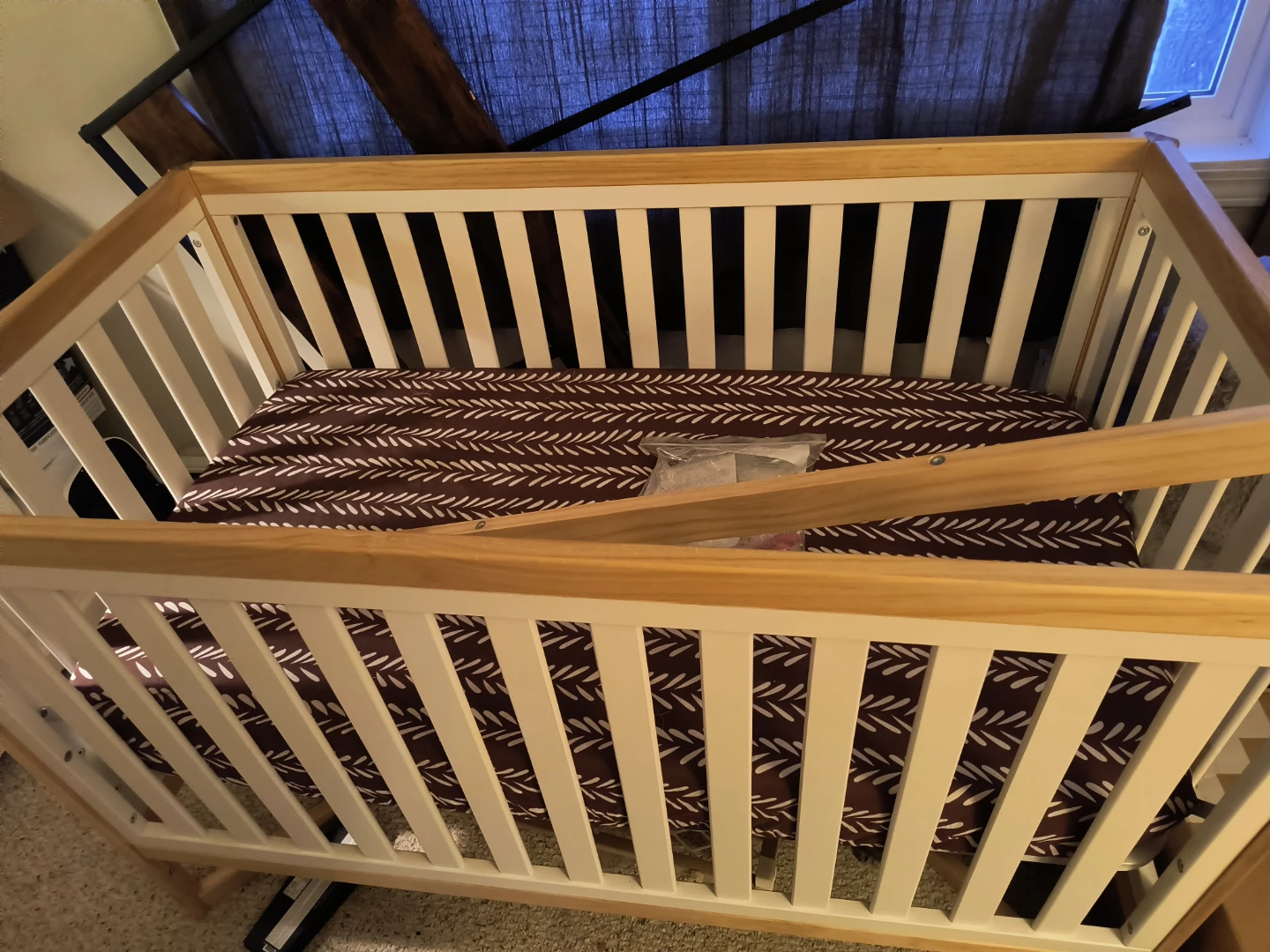 Convertible Baby Crib - White & Wood