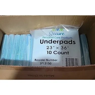 PERSONAL CARE TOTAL DRY DISPOSABLE UNDERPADS. 23 x 36. 150 ct - photo 2