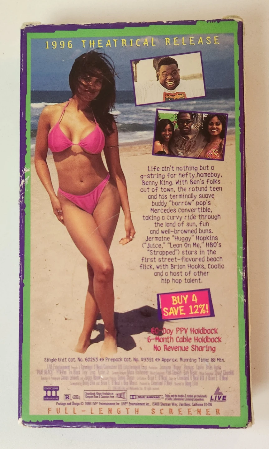 Phat Beach VHS - Coolio - RARE Screener Copy - photo 2