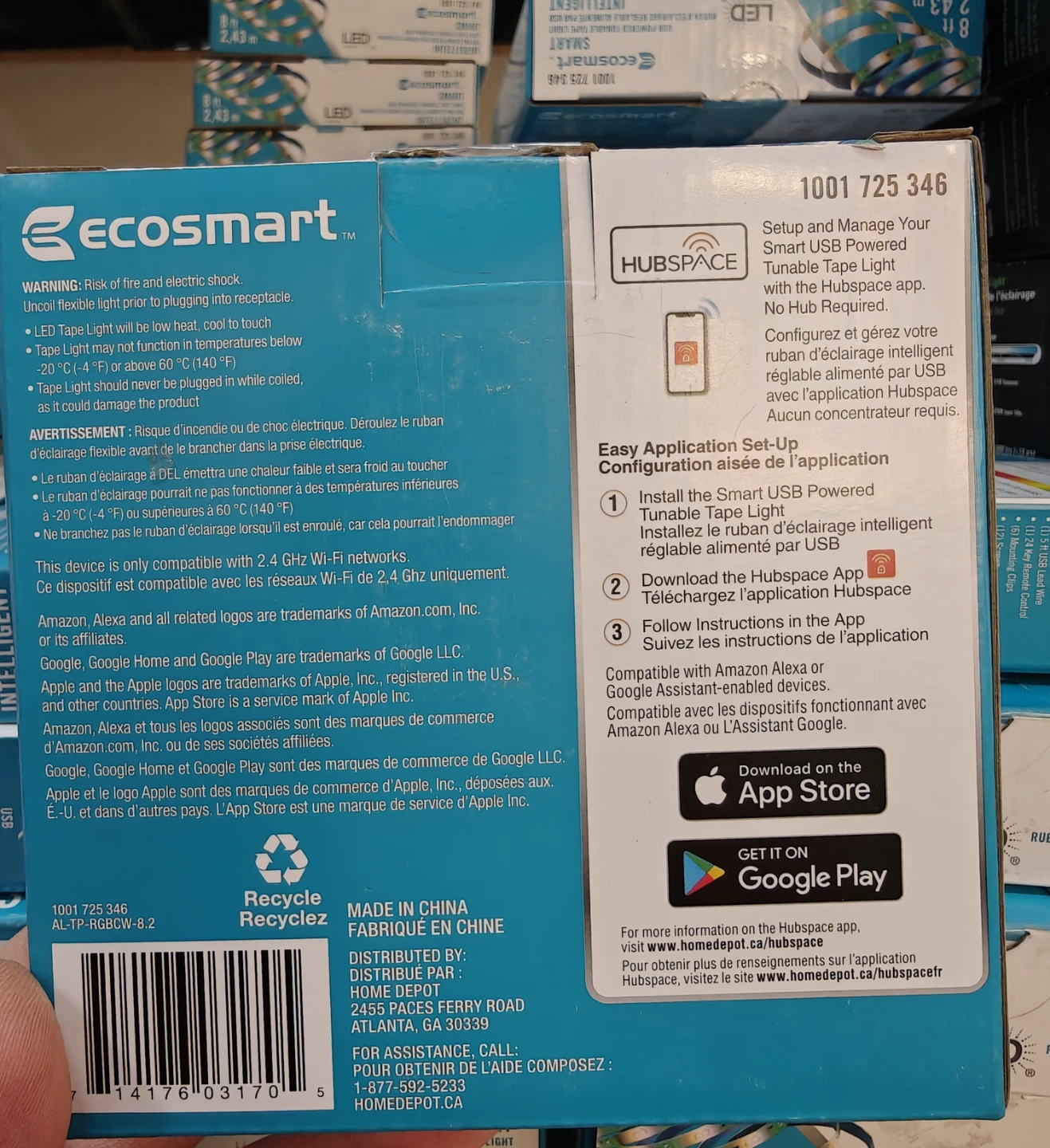 Ecosmart Smart USB Powered Tunable LED Tape Light - 8 ft - photo 2