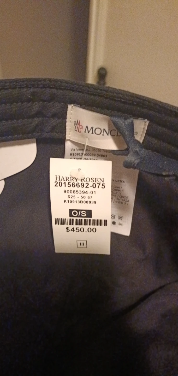 Moncler Black Baseball Cap - O/S brand new with price tags - photo 3