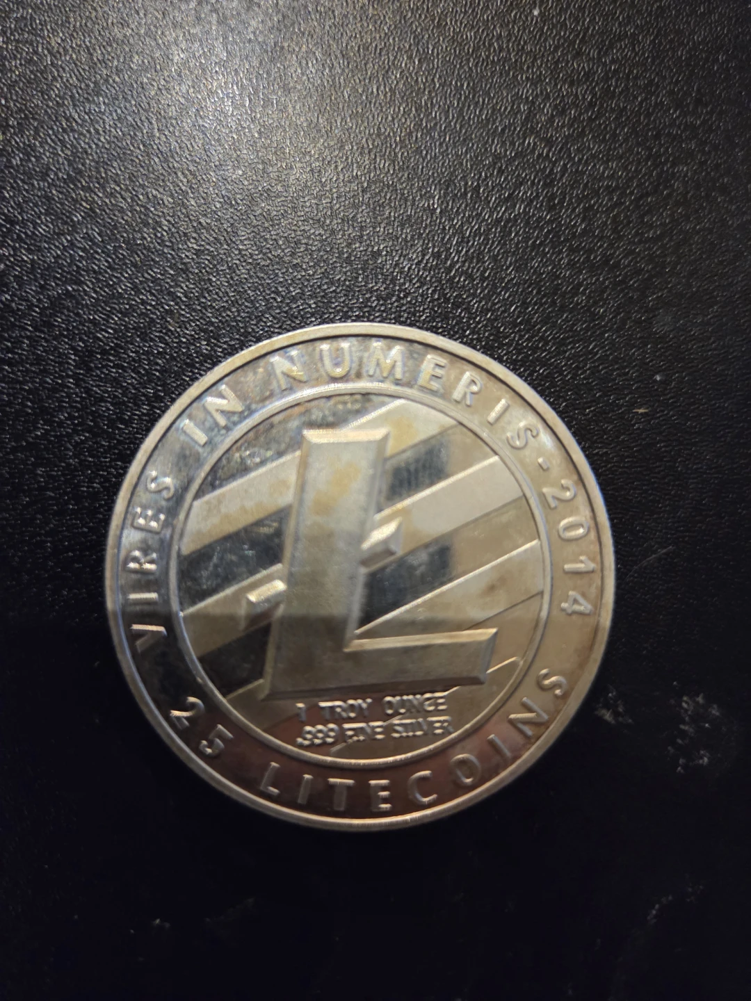Litecoin 1 Troy Ounce .999 Fine Silver Coin