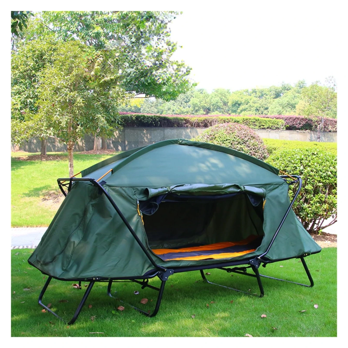 Camping Cot Tent - Green