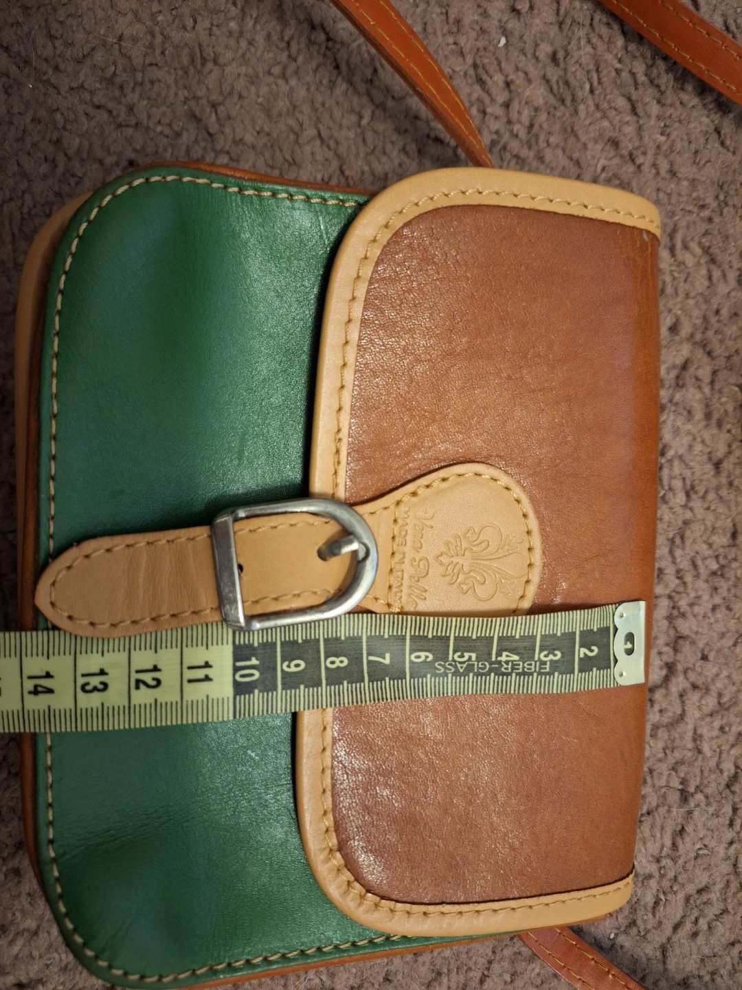 Vero Moda Green & Brown Leather Crossbody Bag - photo 5
