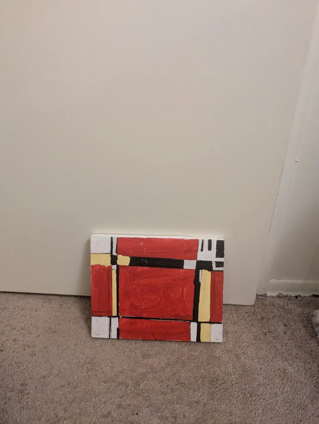 Abstract Geometric Canvas Art Painting - photo 2
