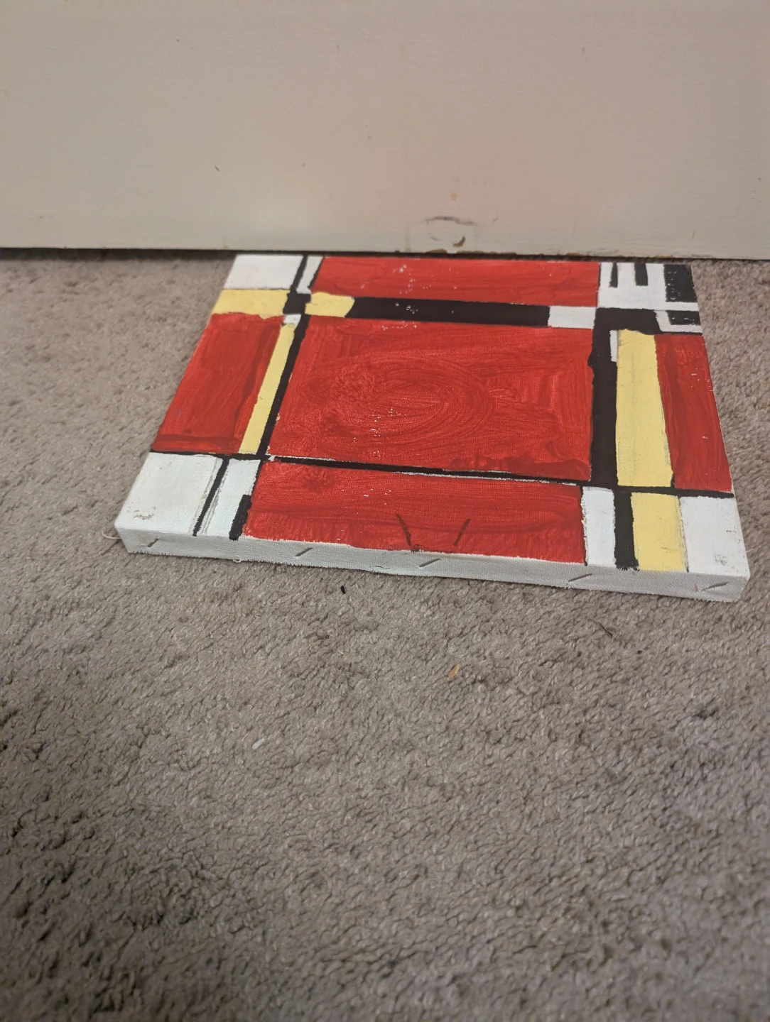 Abstract Geometric Canvas Art Painting - photo 3