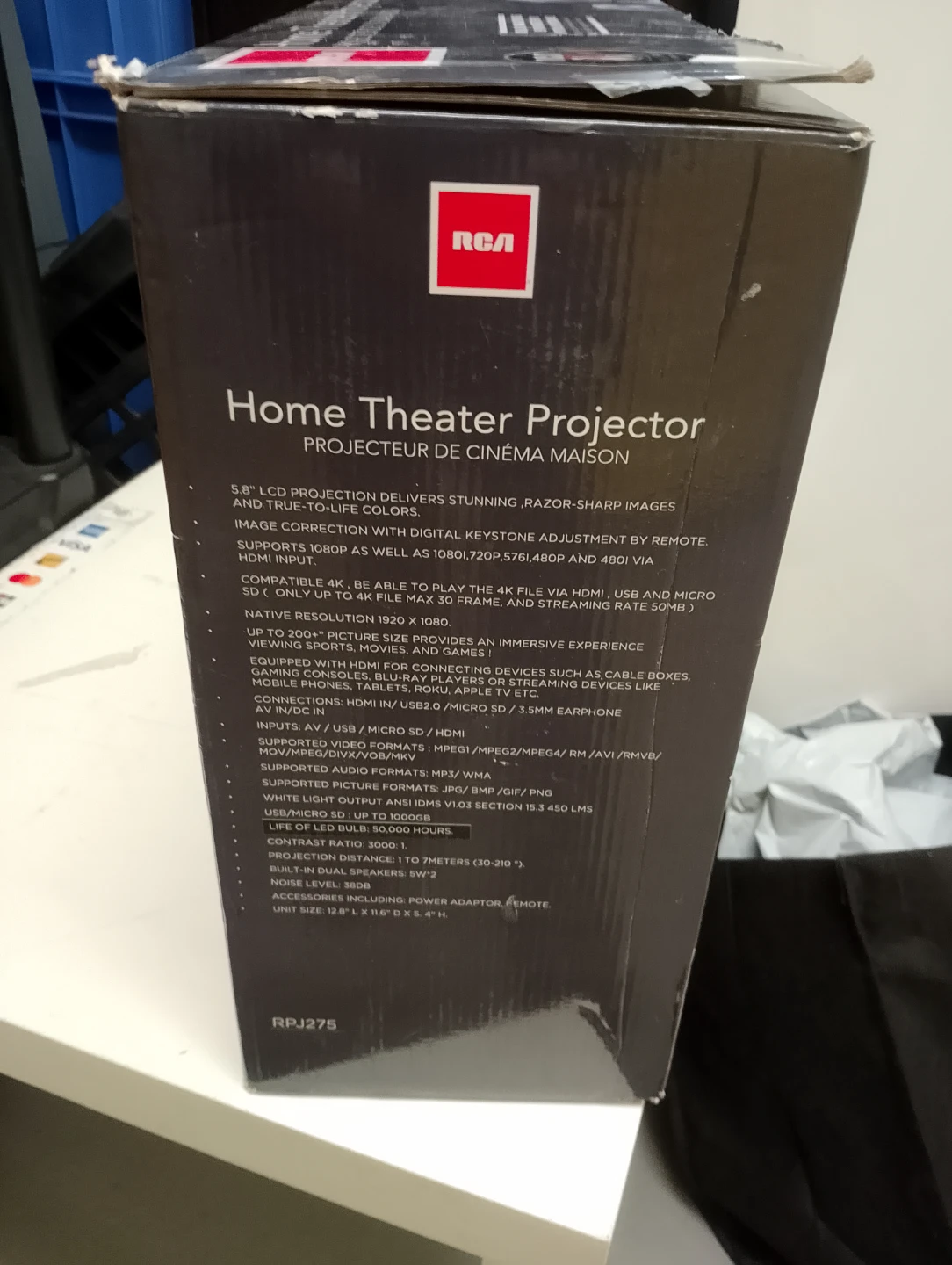 BNIB!!! RCA Home Theater Projector RPJ275 - photo 4