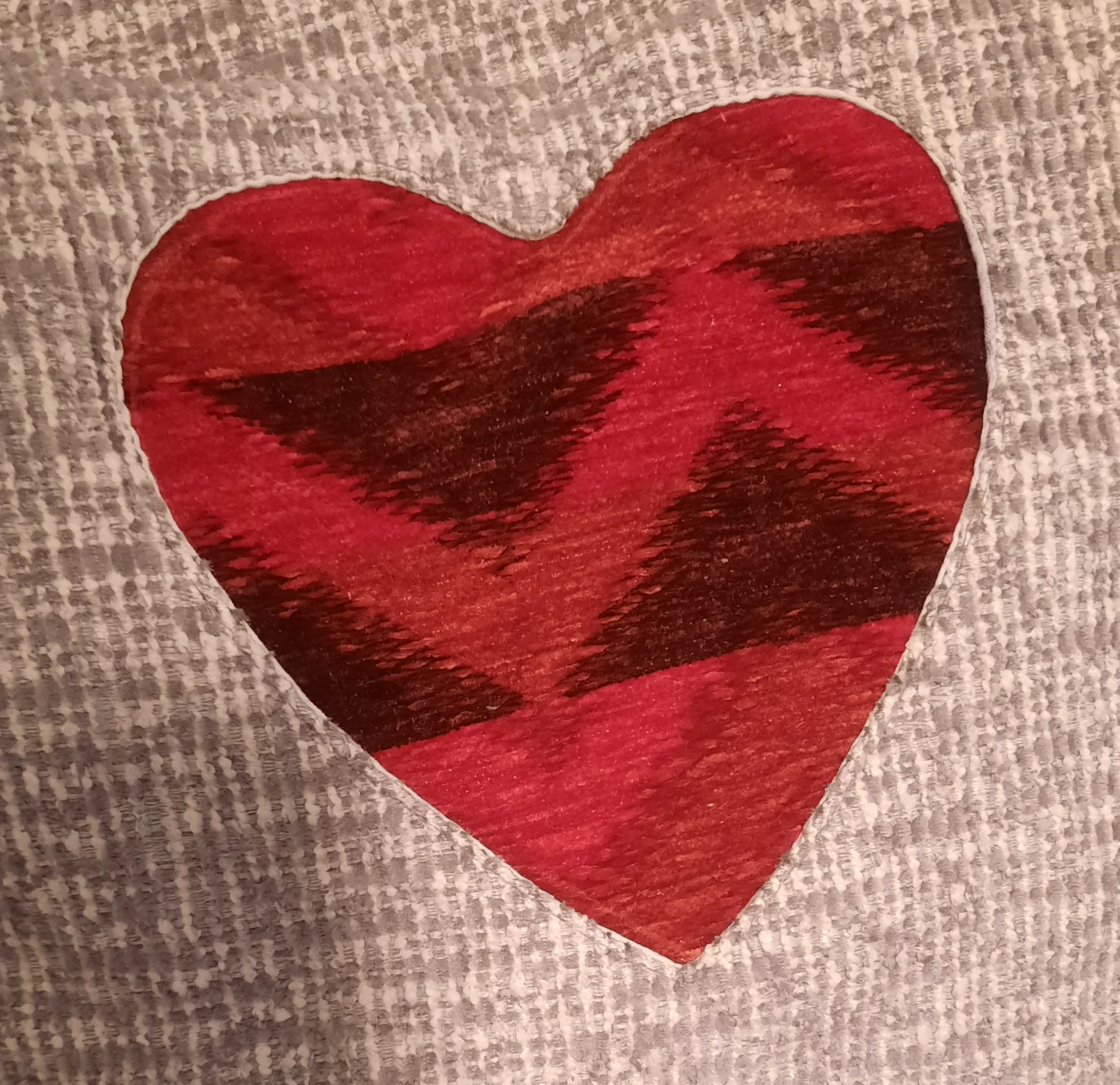 Handmade Tote Bag with Heart Applique - photo 4