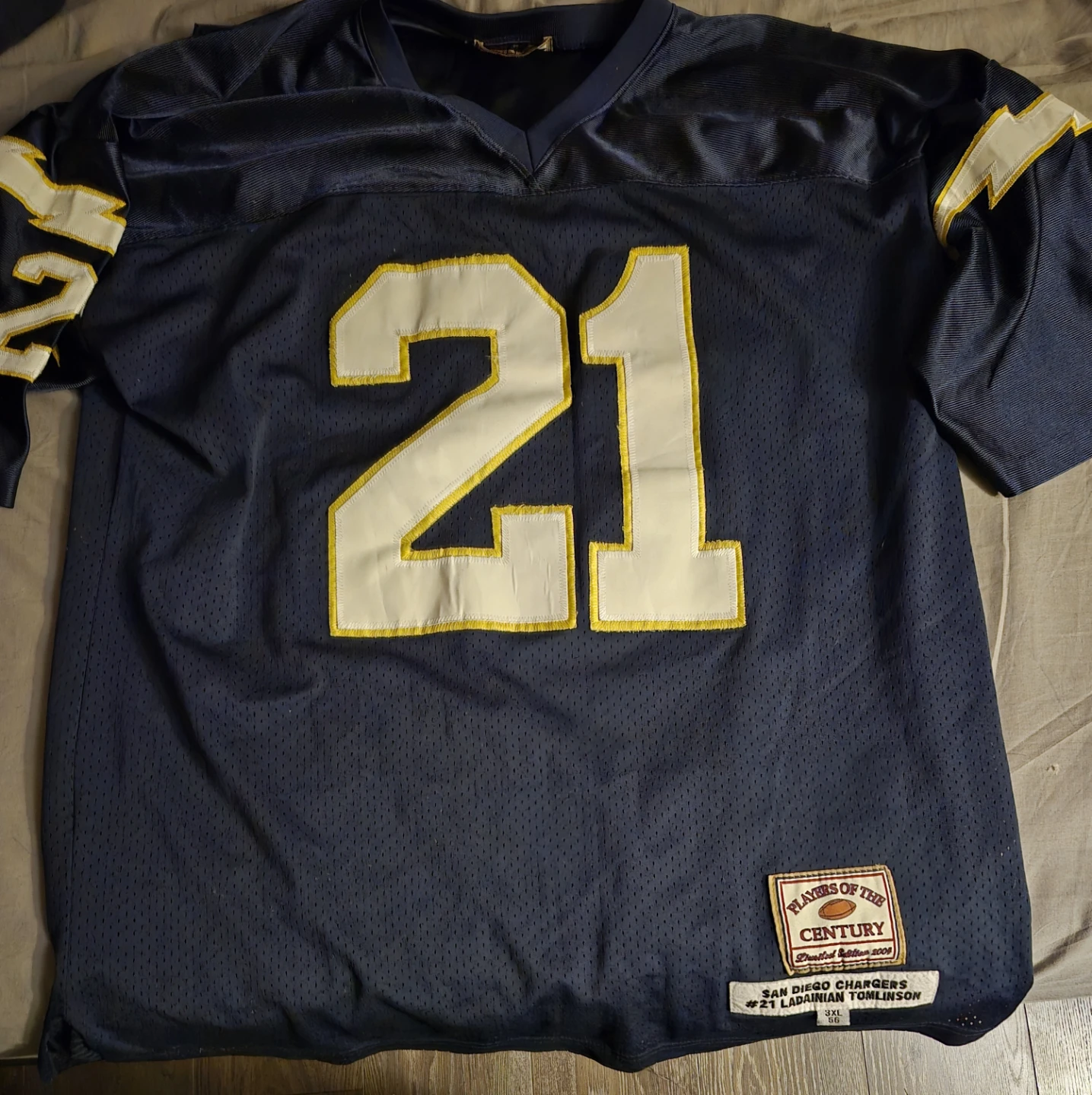 San Diego Chargers Tomlinson Jersey, Size 3XL