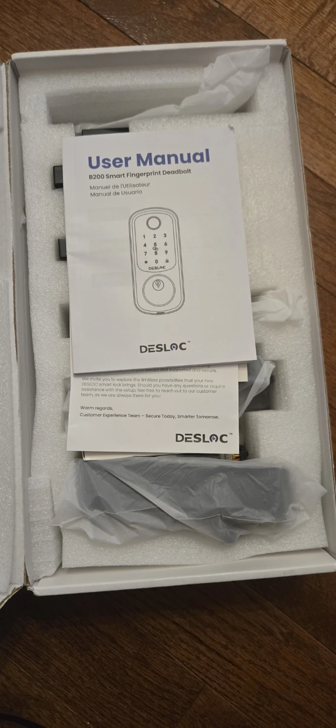 New DESLOC B200 Smart Fingerprint Deadbolt Set - photo 3