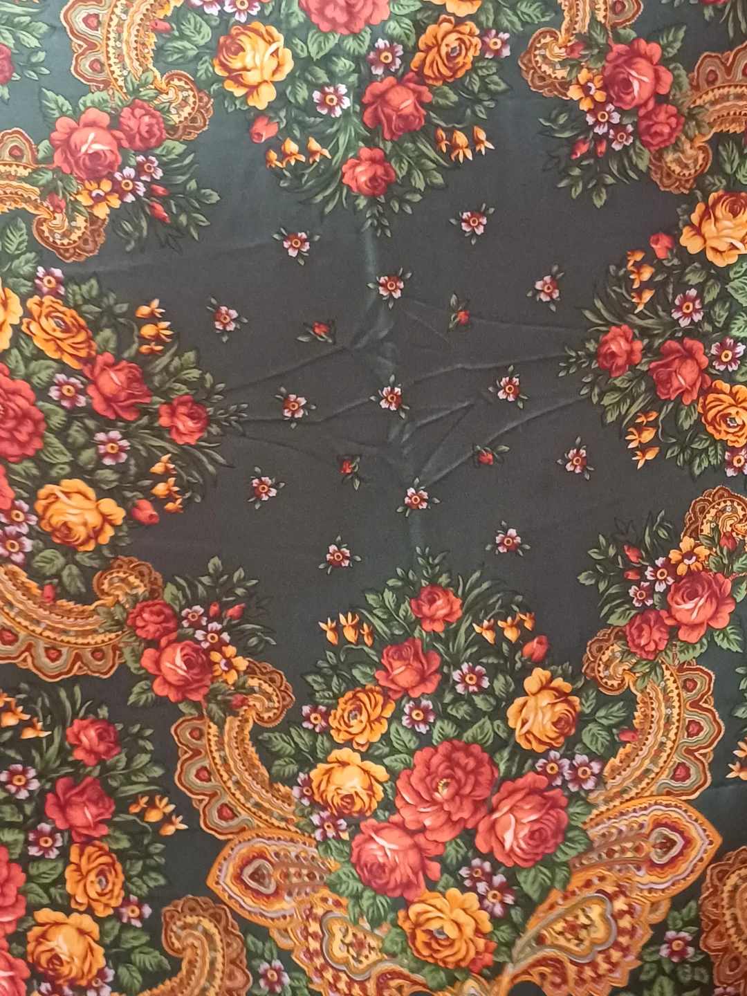 Floral Shawl with Fringe - photo 4