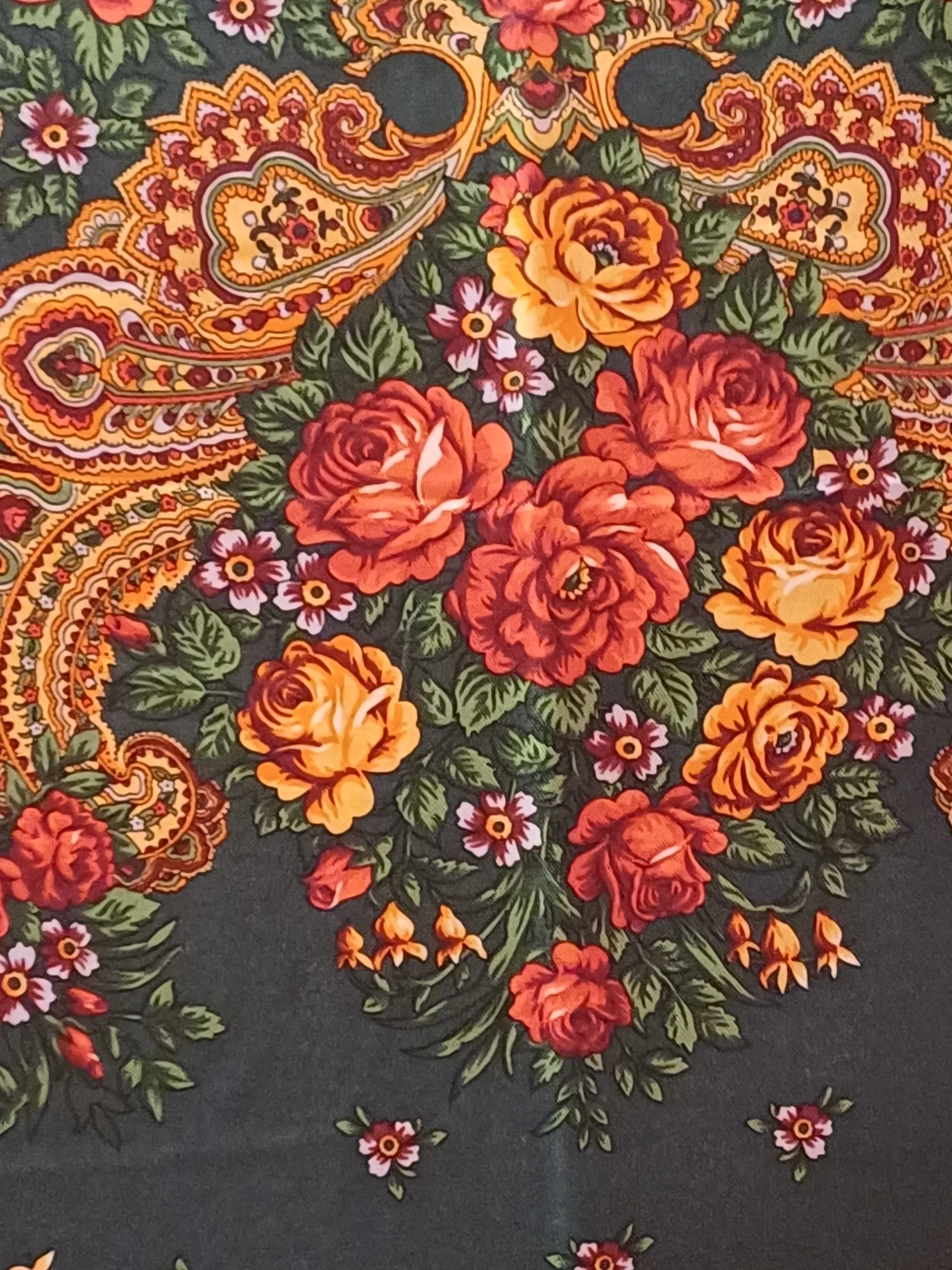 Floral Shawl with Fringe - photo 5