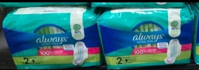 Always Ultra Thin size 2 Pads(20 pads in each pack)🏆