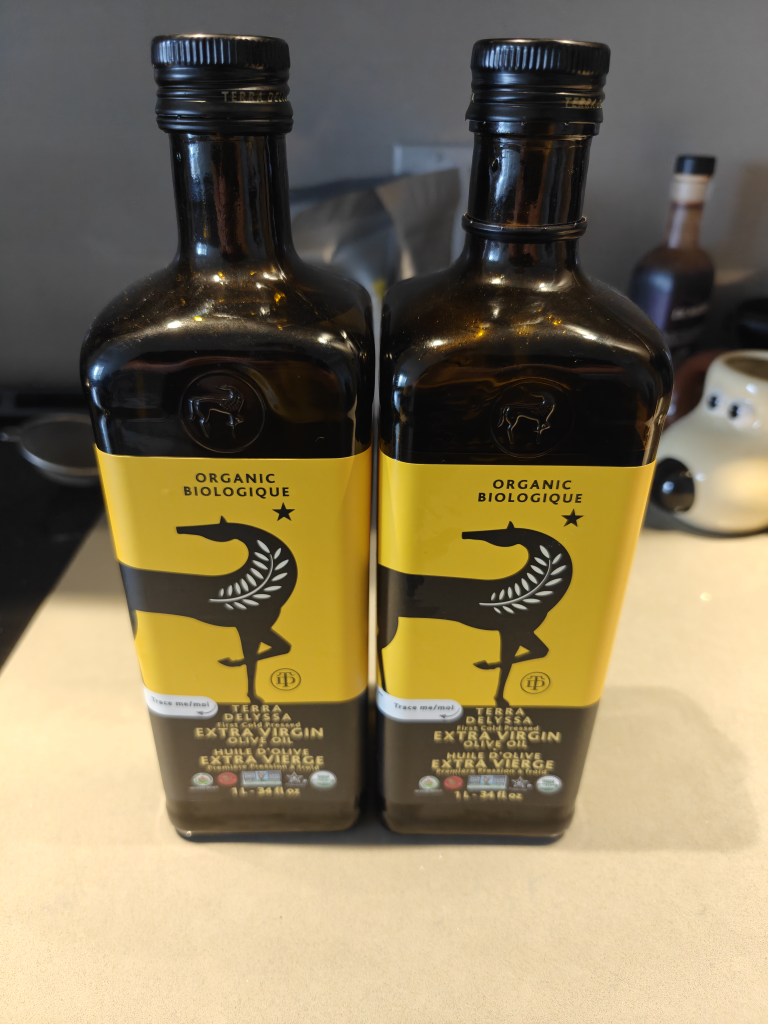 Terra Delyssa Organic Extra Virgin Olive Oil 2x1L