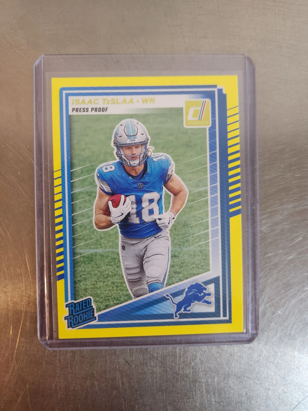 Isaac TeSlaa 2023 Donruss Football Card