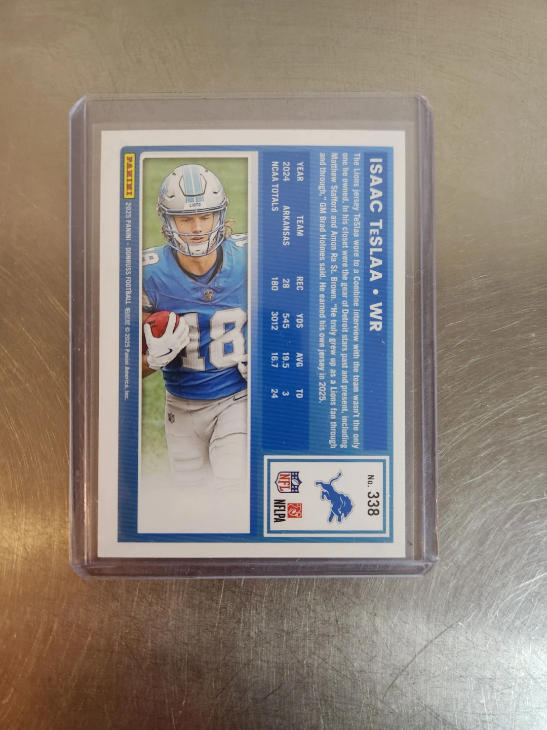 Isaac TeSlaa 2023 Donruss Football Card - photo 2