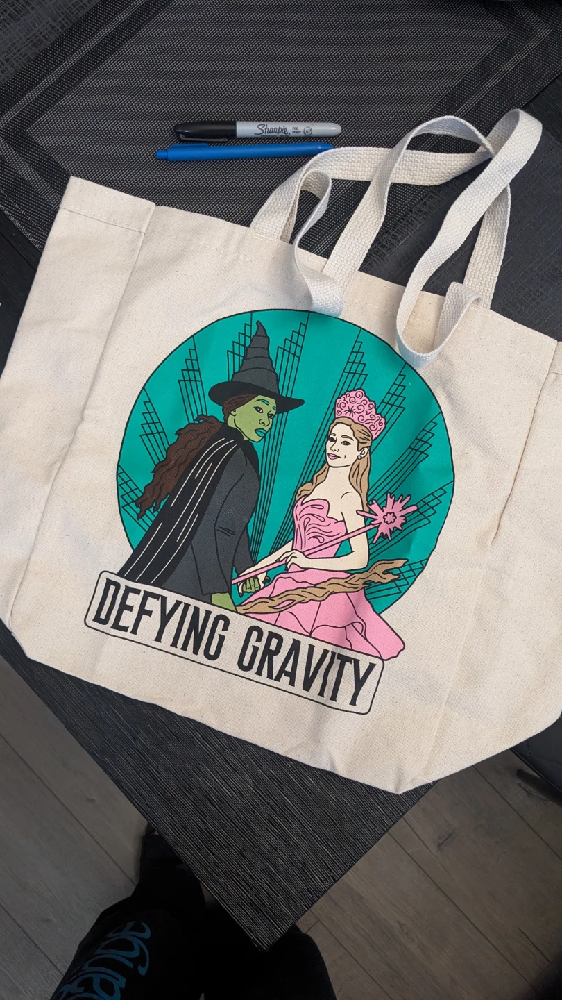 Wicked 'Defying Gravity' Tote Bag