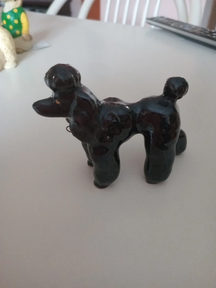 Black Ceramic Poodle Figurine - photo 3