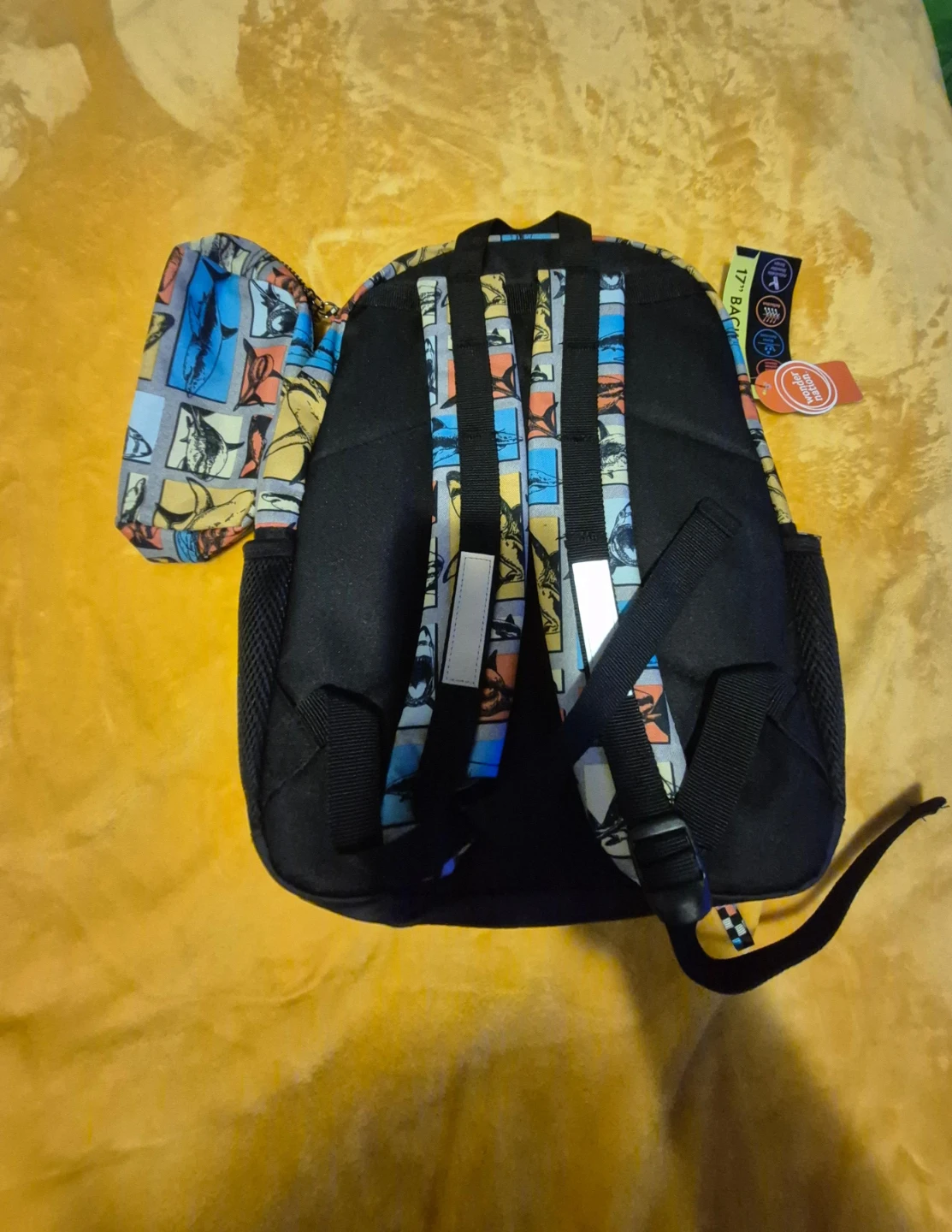 Wonder Nation 4-Piece Shark Backpack Set - New - photo 2