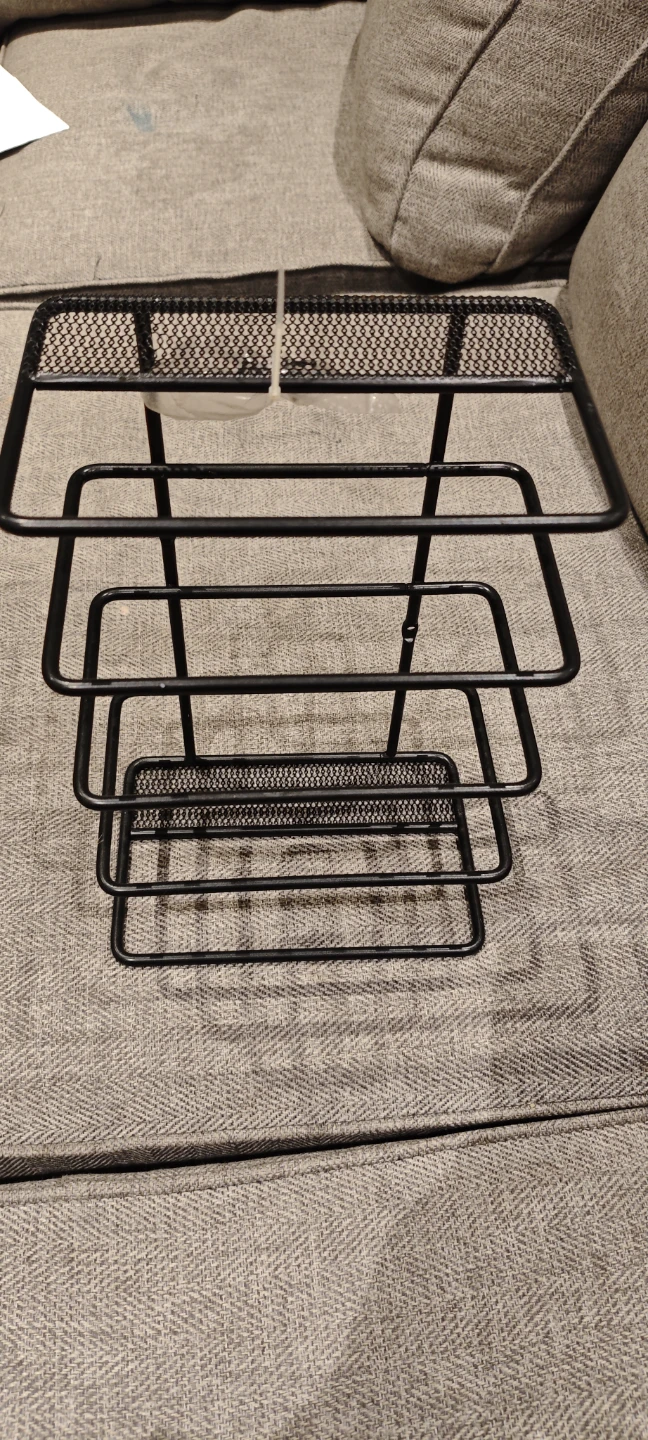 Black Metal 4-Tier Desk Organizer / Mail Sorter - photo 2