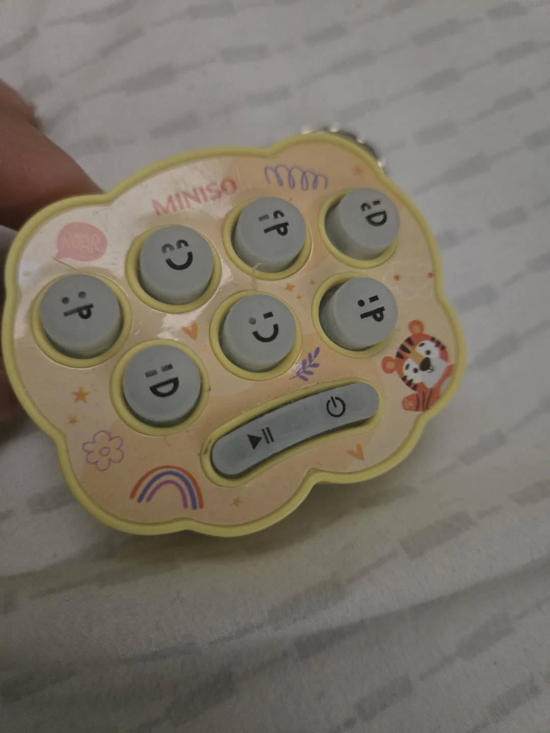 Miniso Talking Button Toy with Tiger Design