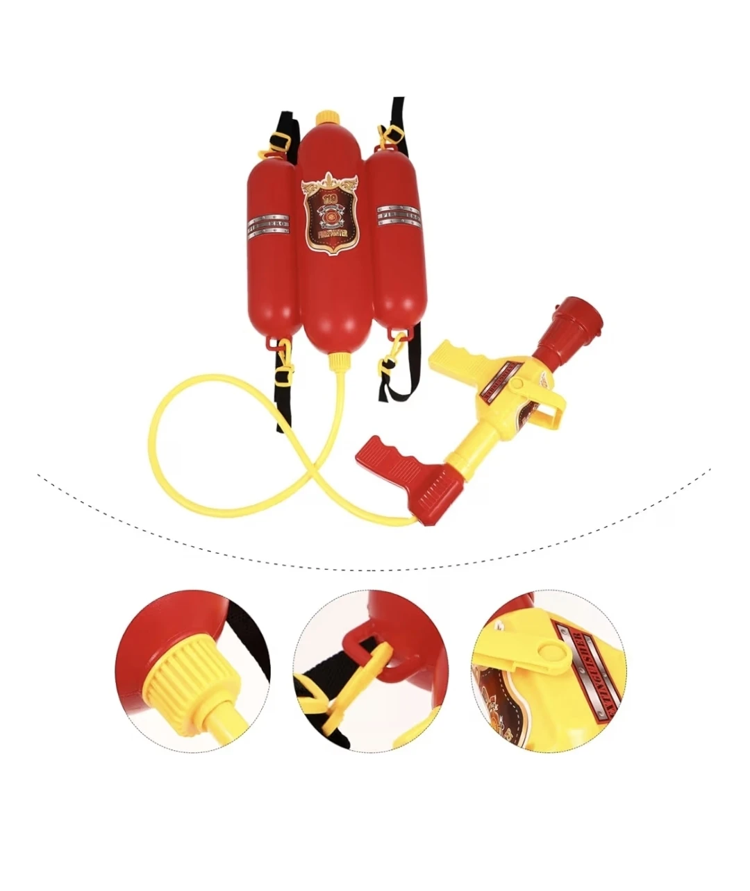Firefighter Backpack Water Toy for Kids Adjustable Straps - photo 3