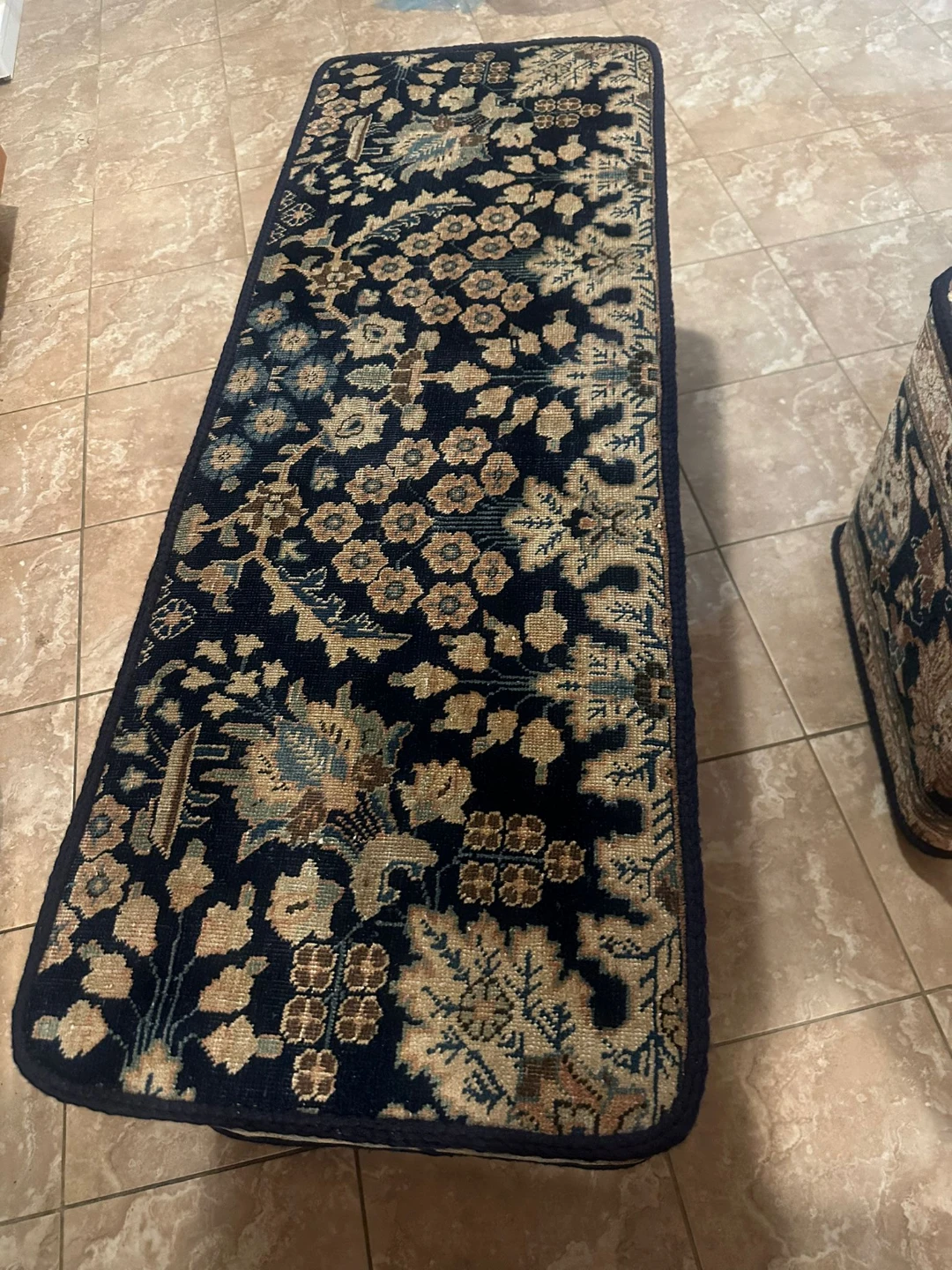 Bench/ Ottoman and Trunk Set with Persian-Style Rug Cover - photo 2