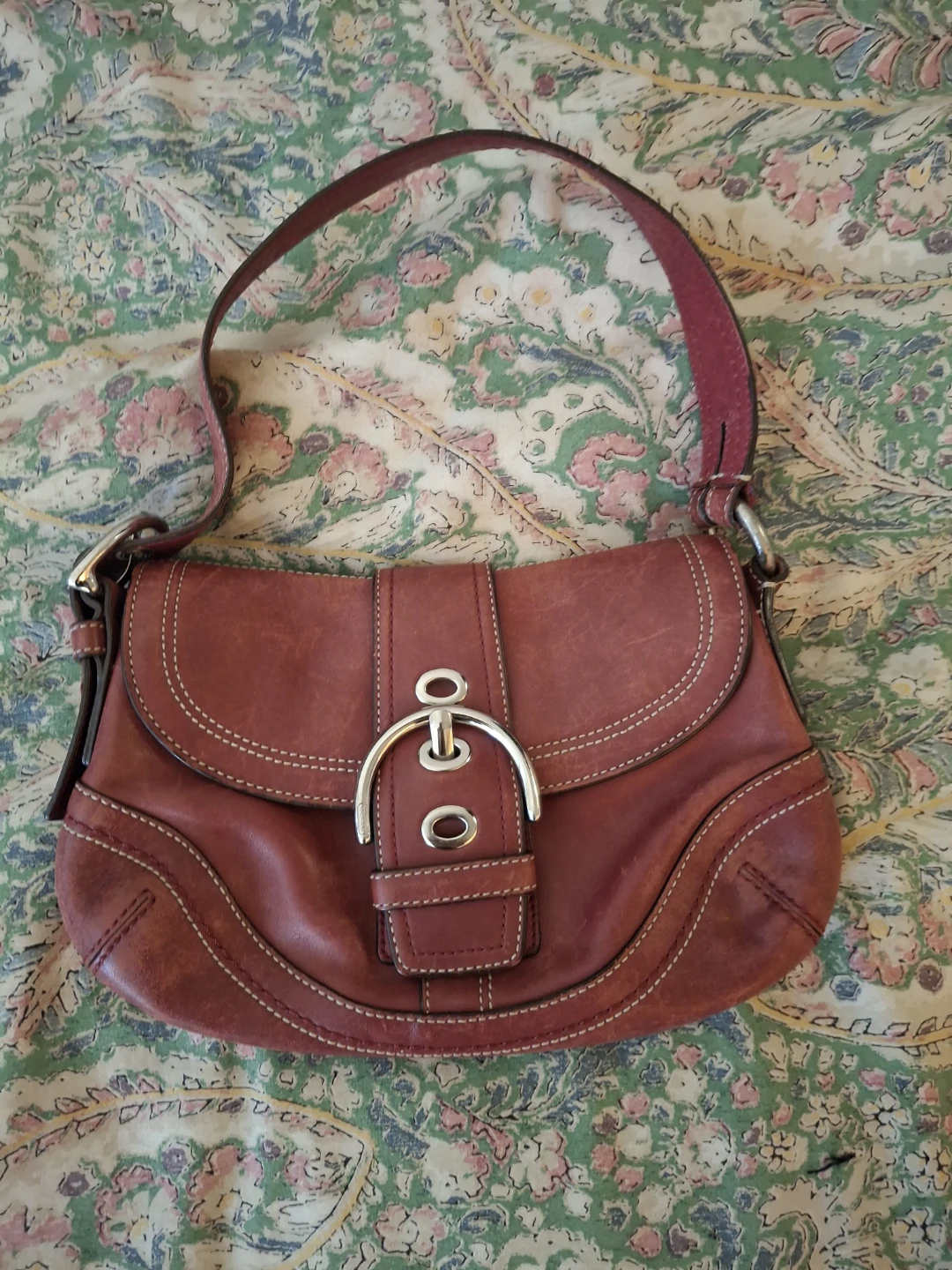 Vintage leather authentic Coach bag
