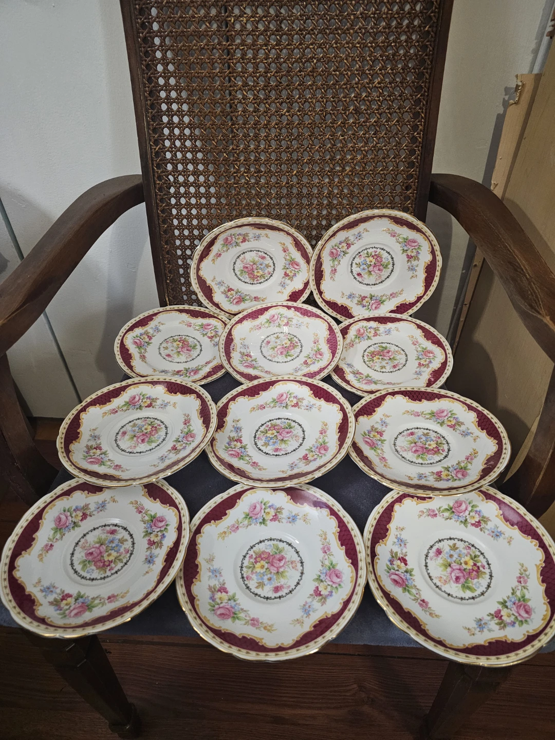 Heathcote Bone China Large Saucers - Set of 11