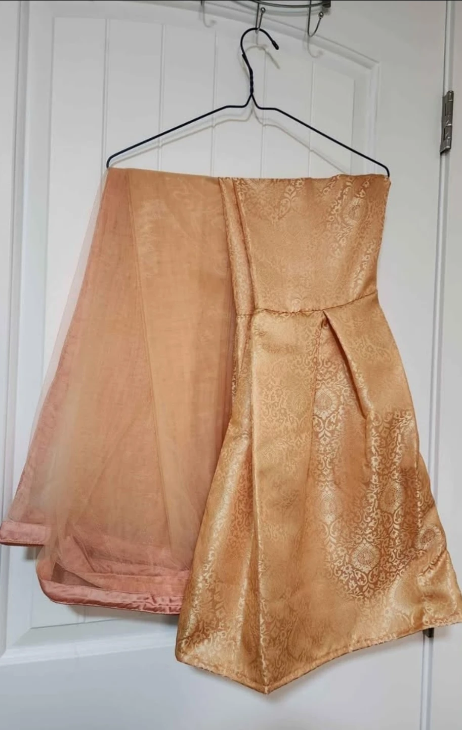 Peach Embellished gharara suit - photo 2