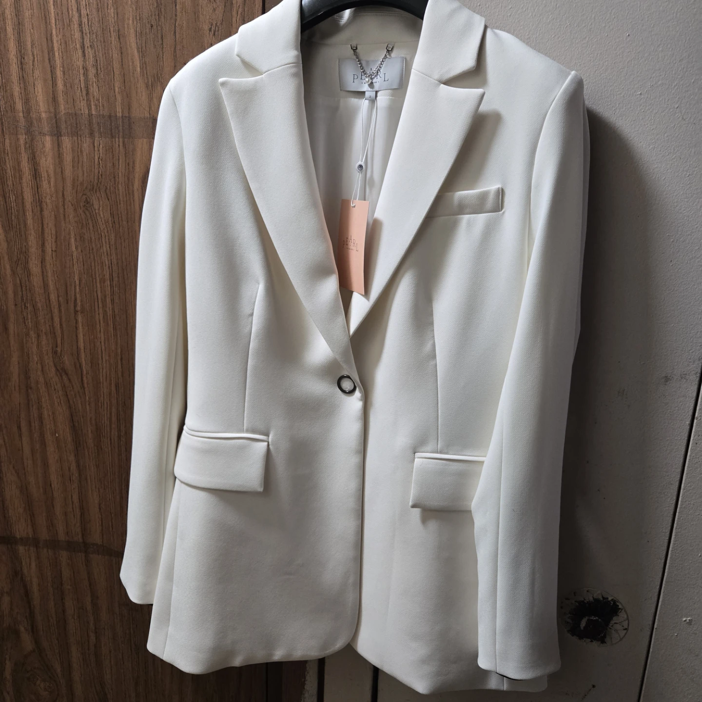 New Pearl by Lela Rose White Blazer - Size 2