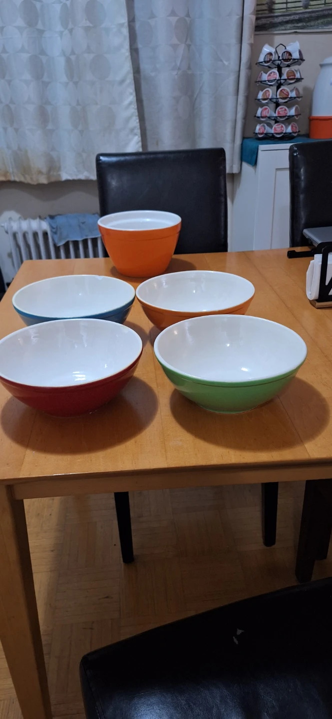 Colorful Ceramic Mixing Bowls - Set of 4🥕