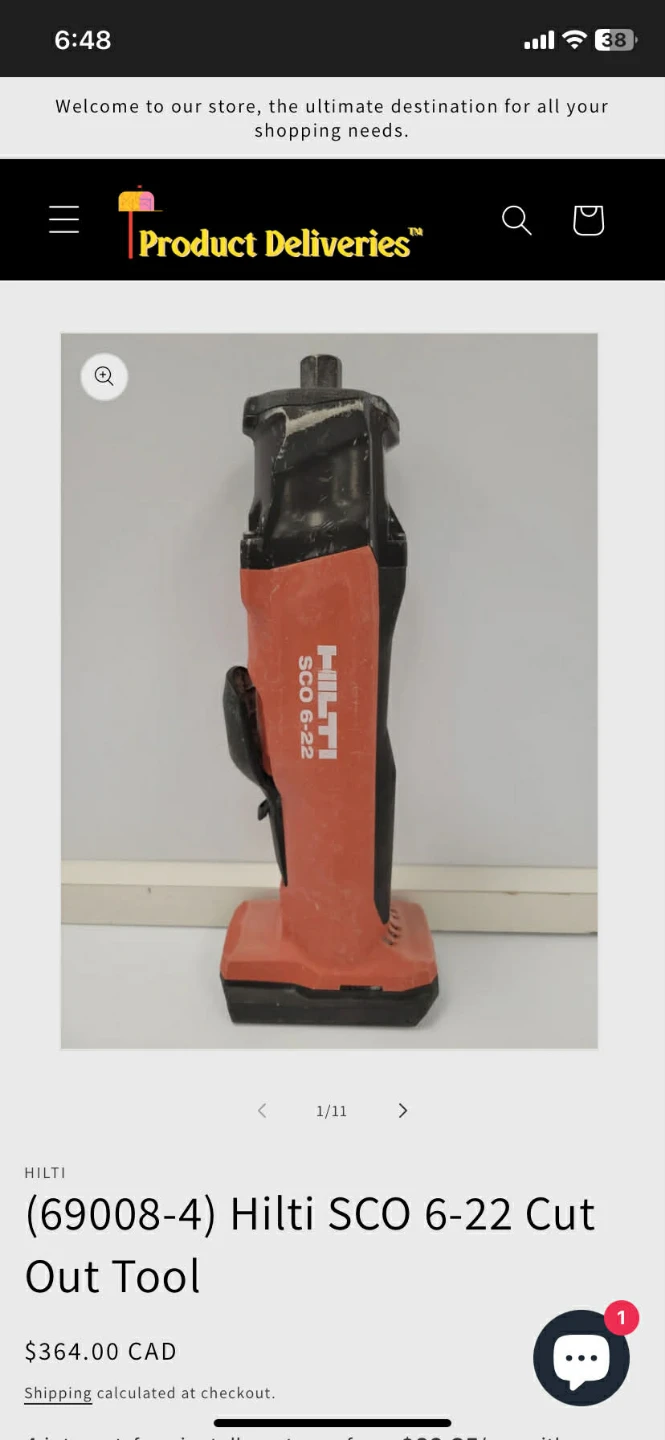 Hilti SCO 6-22 Cut Out Tool