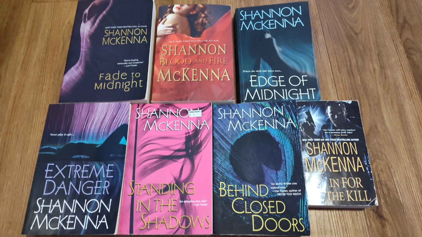 Thrifty pick!!! Selling a lot of 7 books by Shannon McKenna!🥕