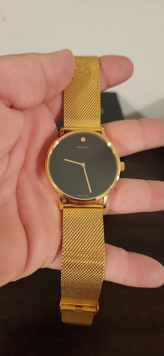 Movado Gold Mesh Watch - photo 4