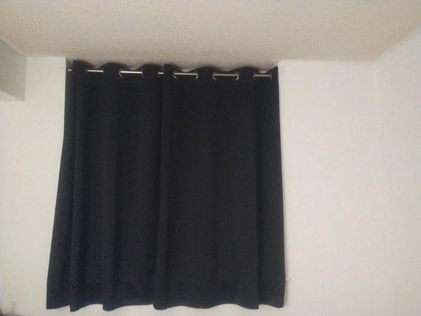 Black Grommet Curtains (Set of 2) 🤩