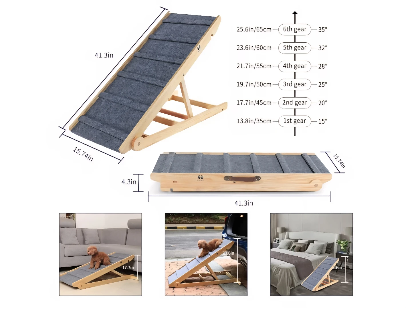 ALAU.KPI Adjustable Pet Ramp - photo 3