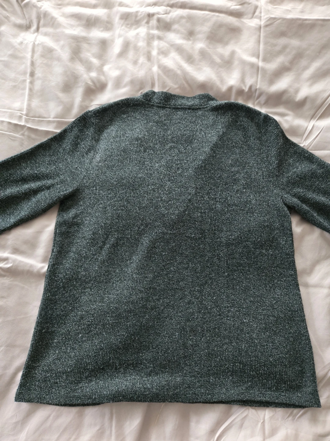 Zara Basic V-Neck Sweater - Green - photo 4