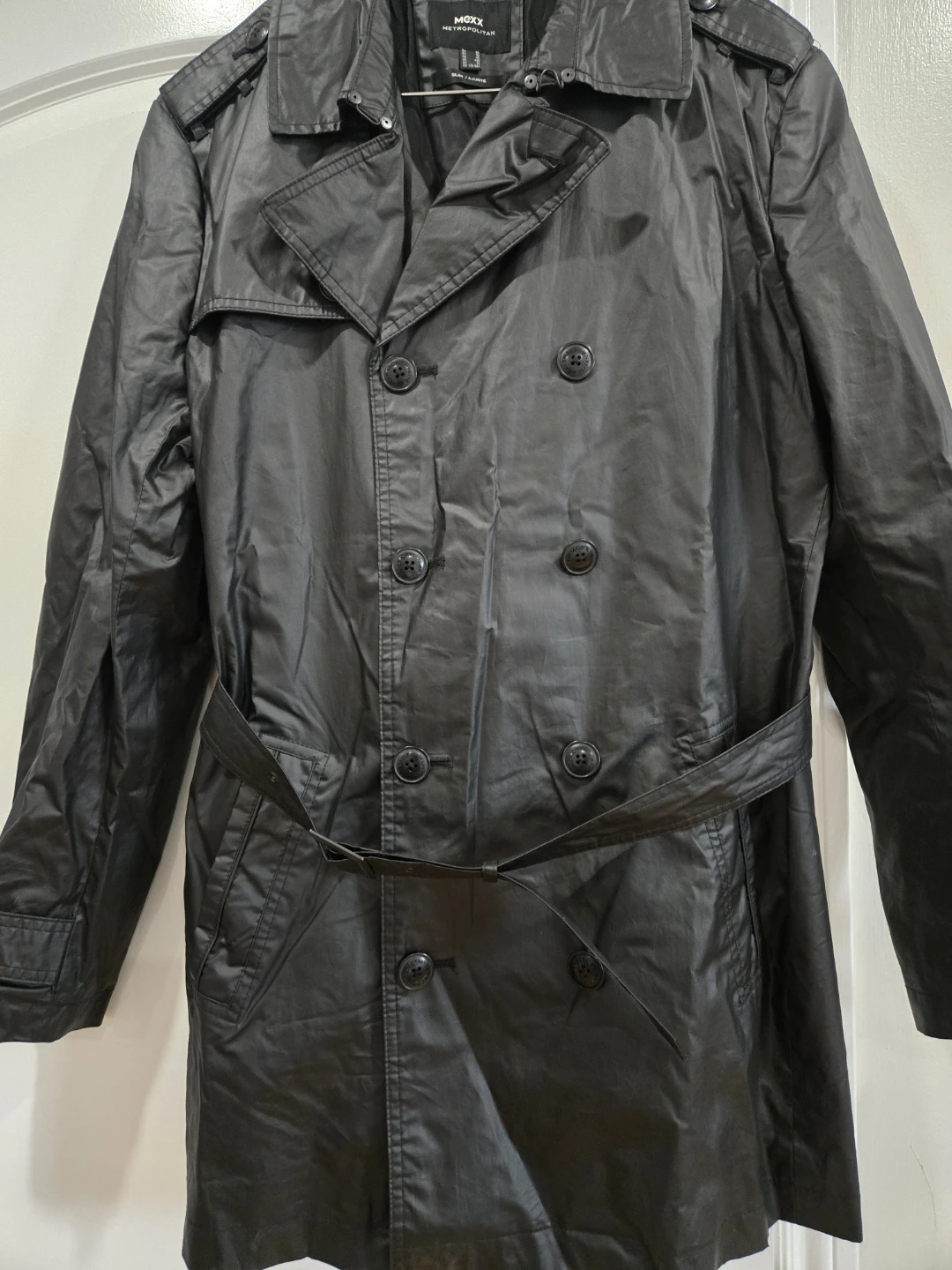 MEXX Metropolitan Black Trench Coat (US 40R) - photo 3