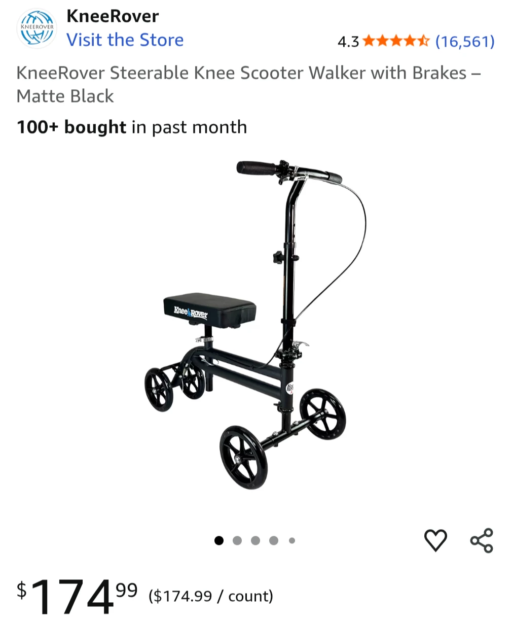 KneeRover Knee Scooter Walker / Mobility Scooter - photo 2