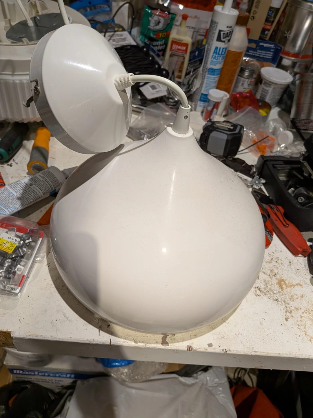 White Pendant Lamp - 16 inch diameter