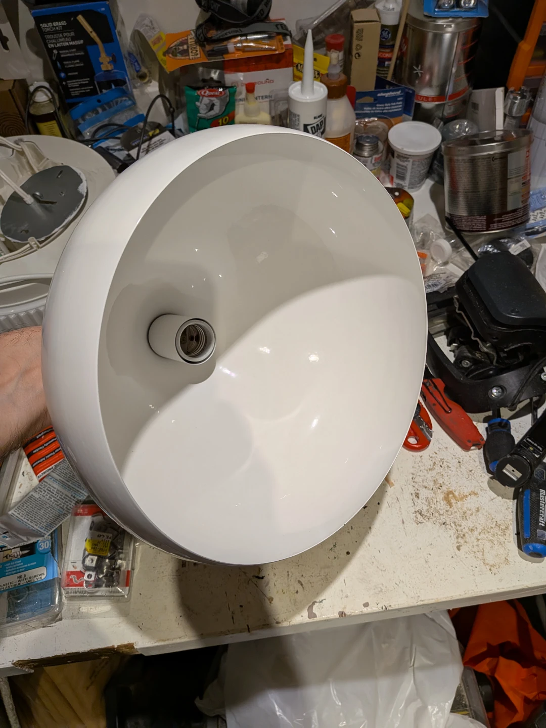 White Pendant Lamp - 16 inch diameter - photo 2