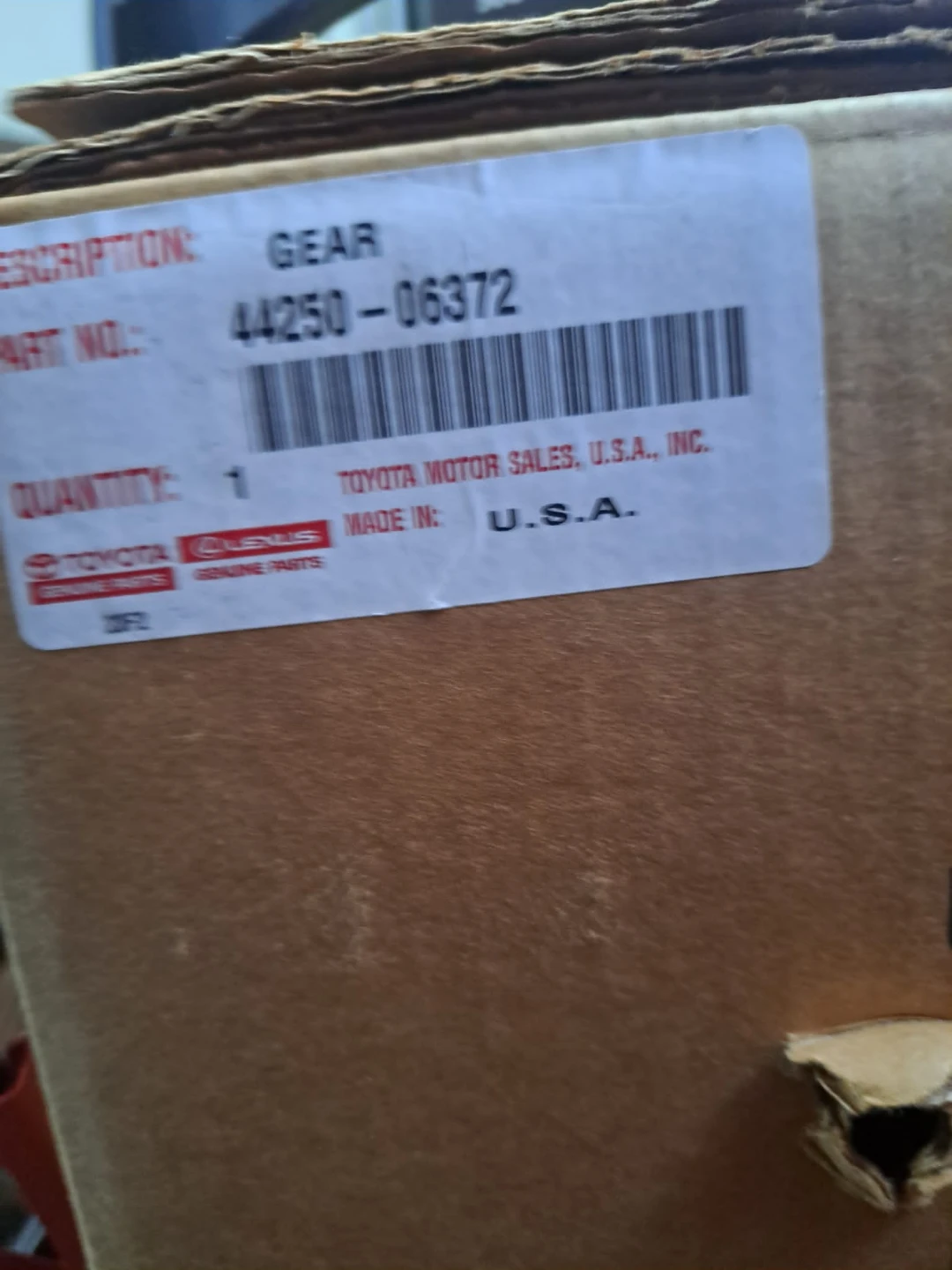 Rack and pinion - Toyota/Lexus Gear 44250-06372 - Genuine Parts