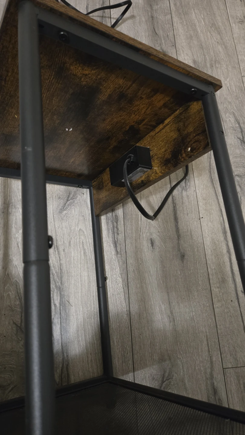 Side Table with Built-in Power Outlet - photo 2