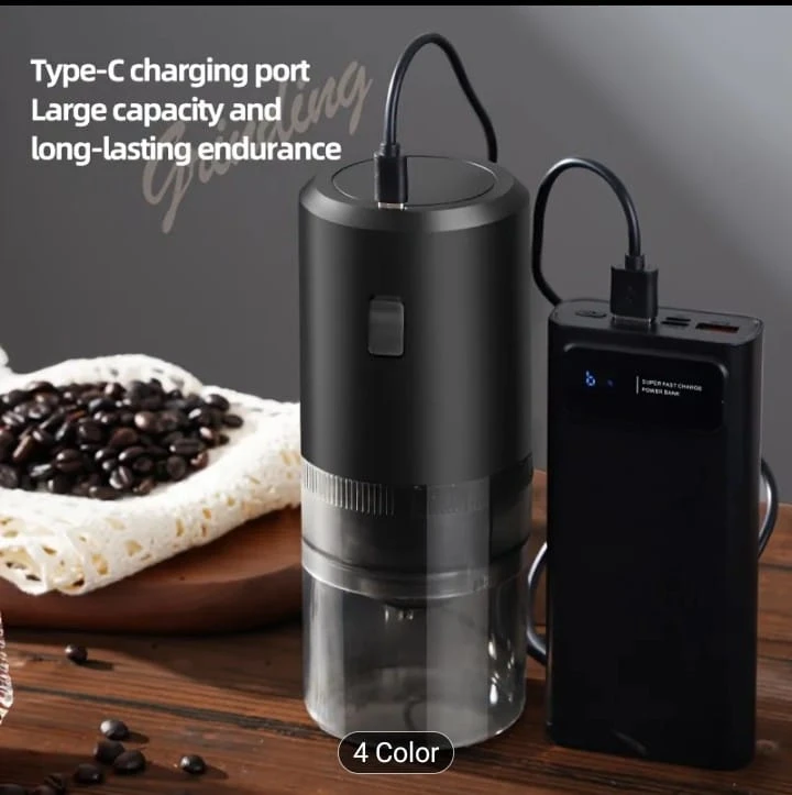 Electric Coffee Grinder - Adjustable Thickness, Type-C Charging - photo 3