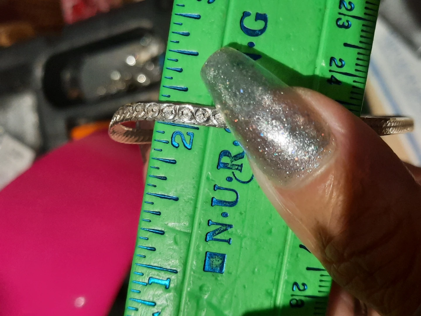 Vintage Hefty Reversible herringbone bracelet anklet - photo 2