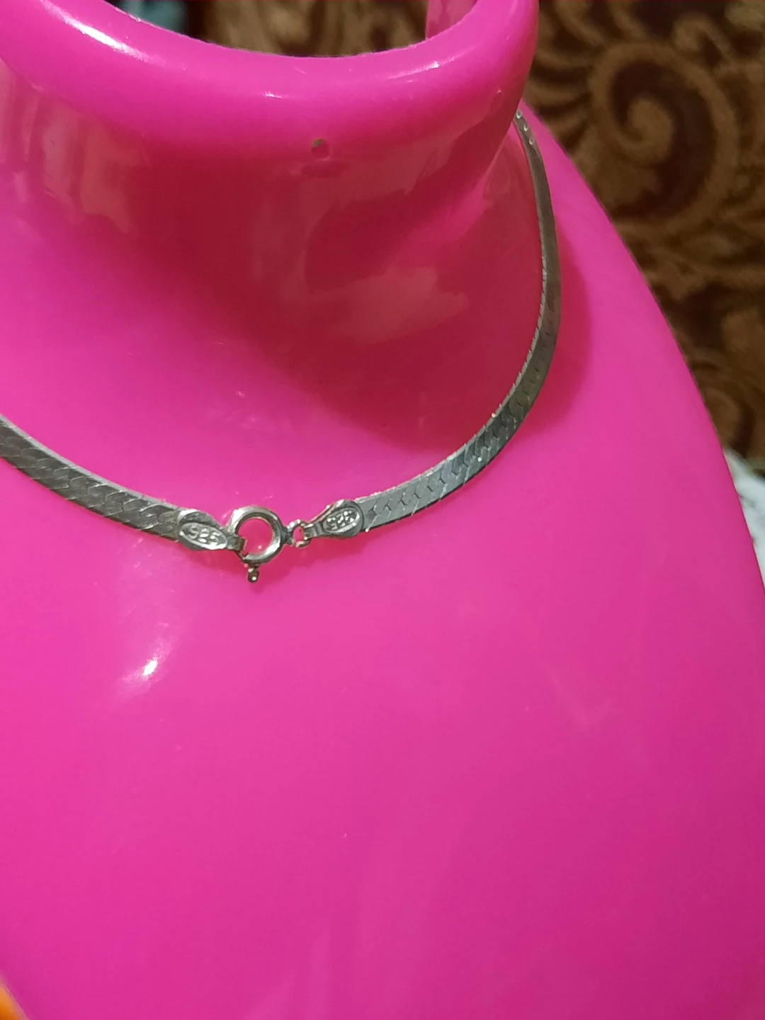Vintage Hefty Reversible herringbone bracelet anklet - photo 3