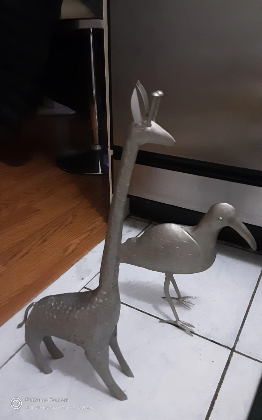 Decorium Metal Bird and Giraffe Figurines - photo 2