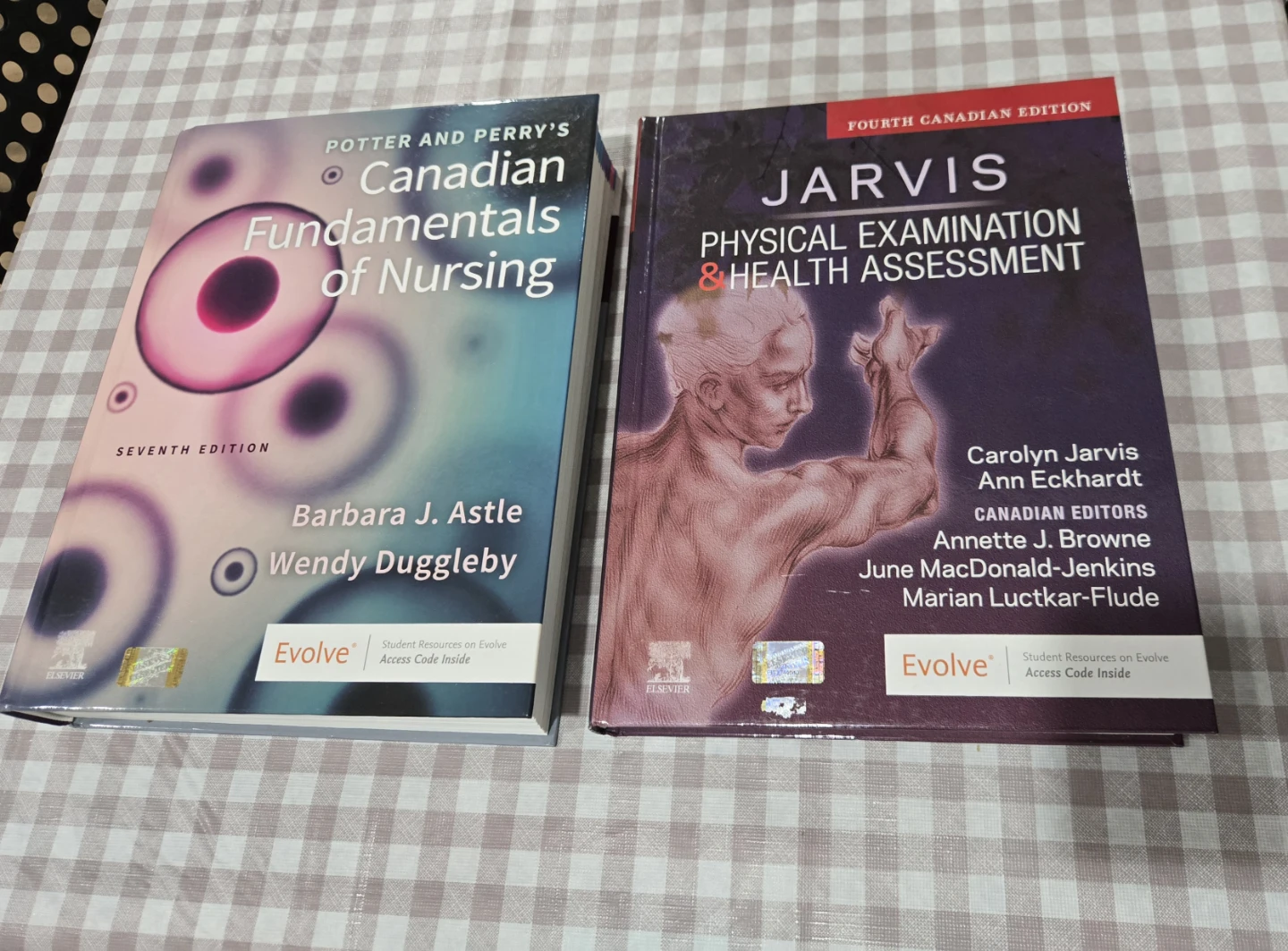 Jarvis 4th Ed. & Potter & Perry 7th Ed. (Like New)
