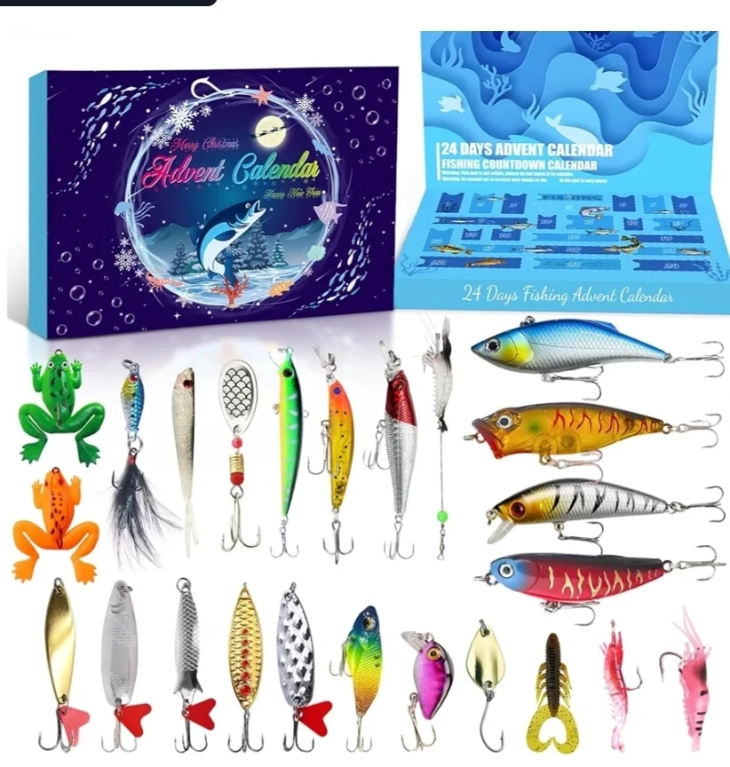 Fishing Advent Calendar, 24 Days Fishing Lures - photo 2